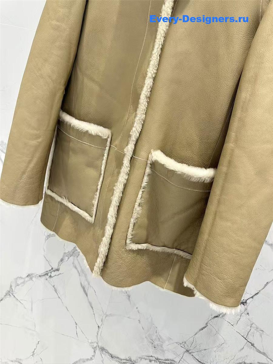 The R0w wool shearling coat