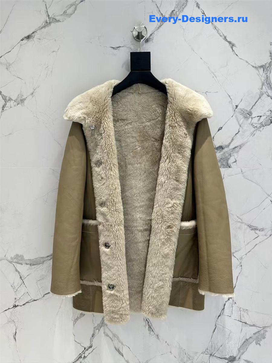 The R0w wool shearling coat