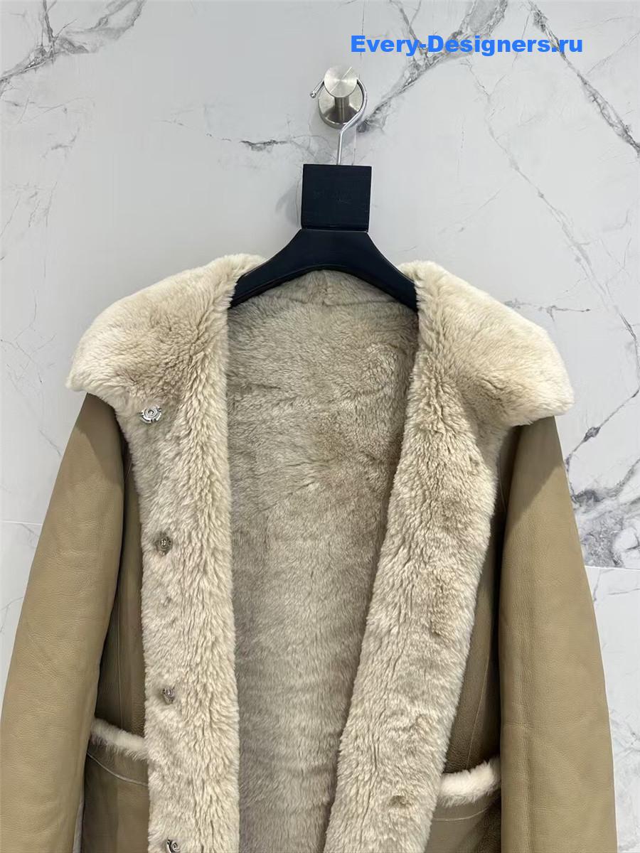 The R0w wool shearling coat