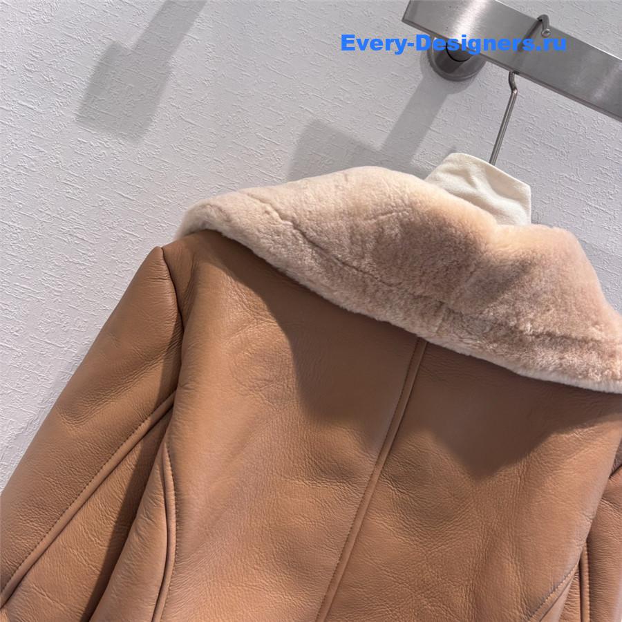 D10r sheepskin fur coat