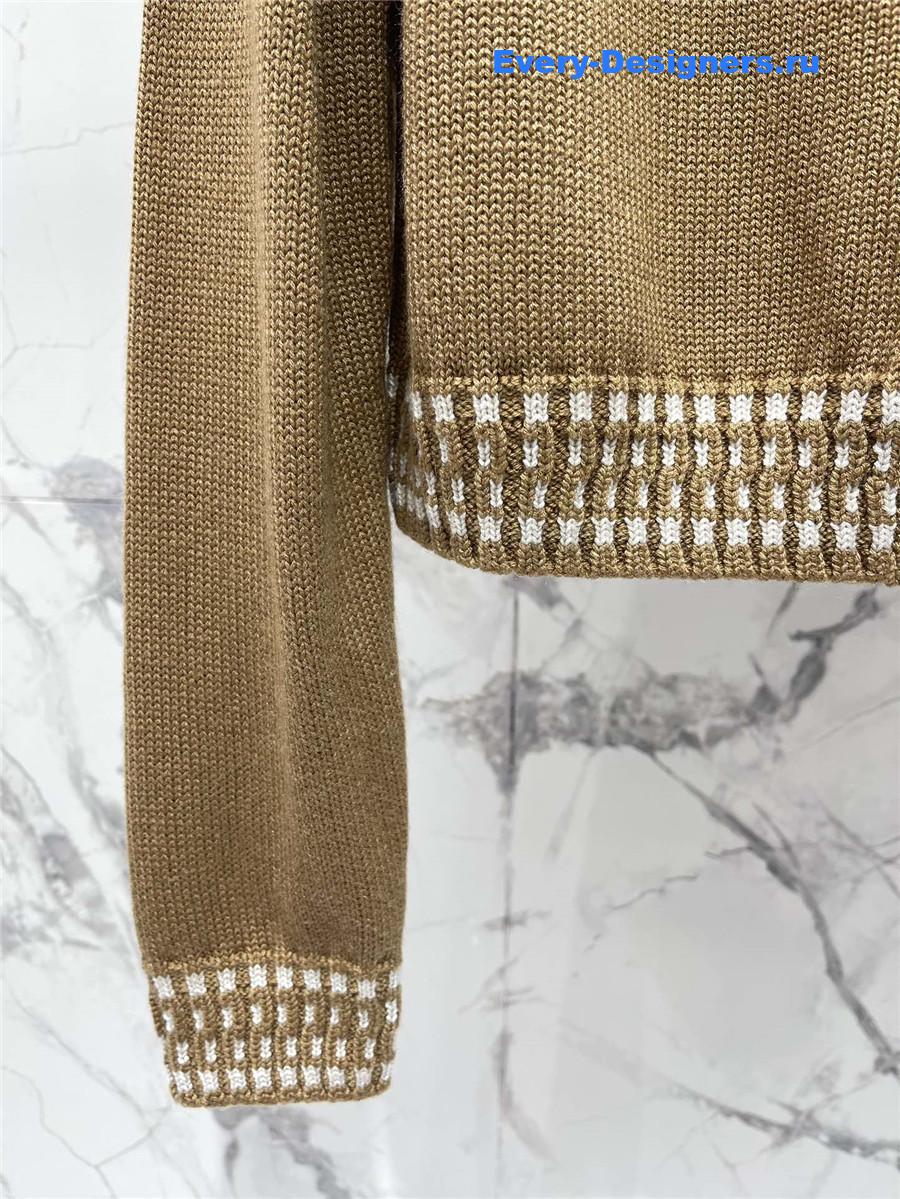 CC single-breasted knitted cardigan