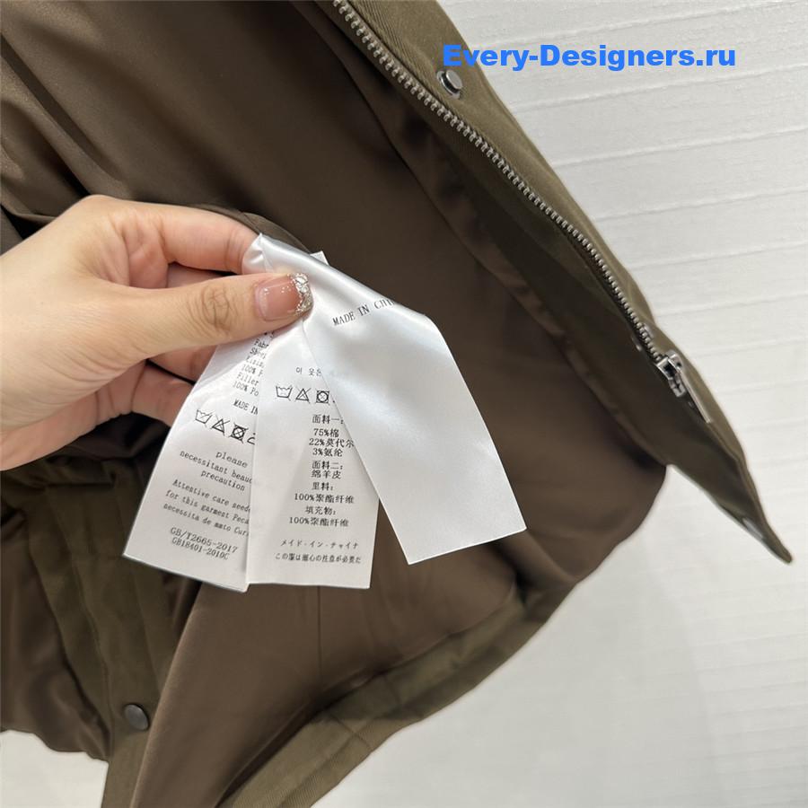 M1um1u lapel canvas cotton jacket