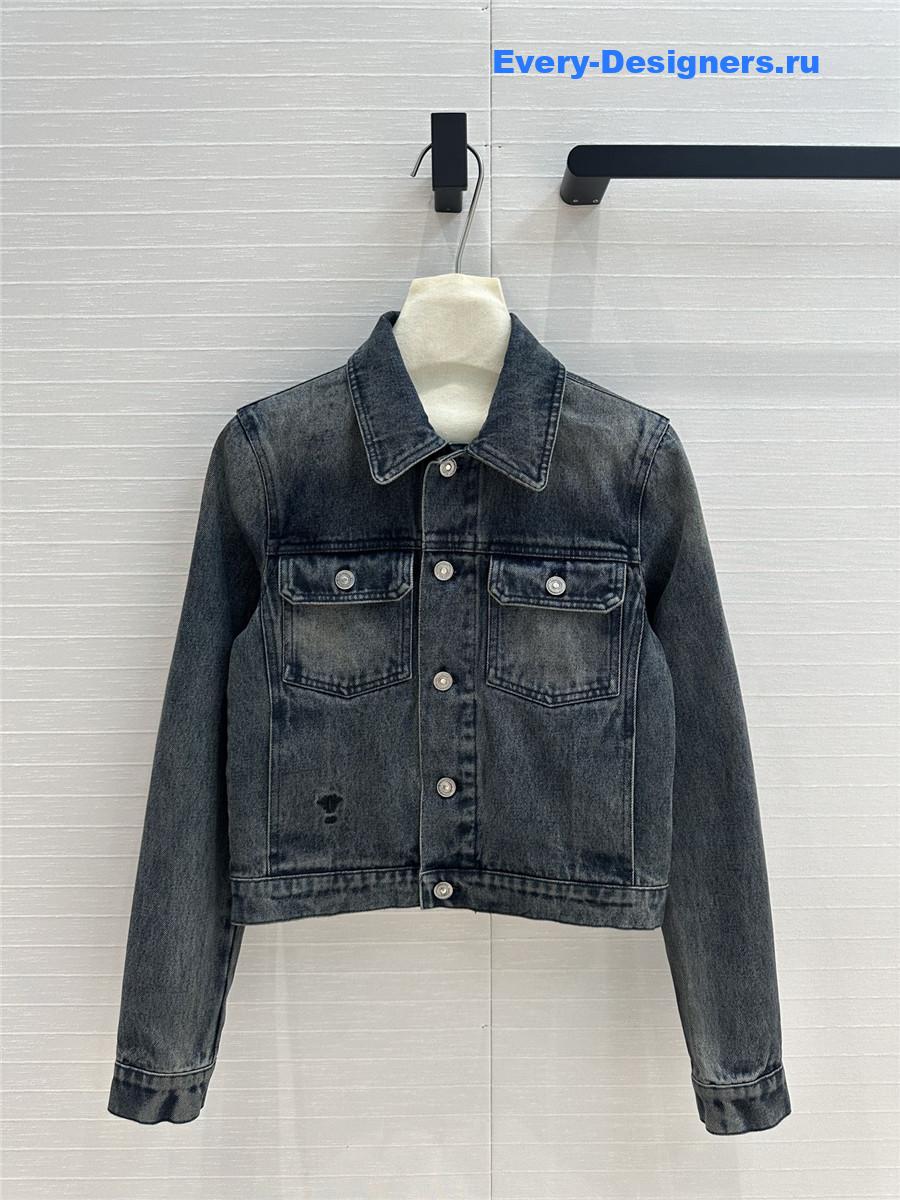 D10r monogram denim jacket small coat