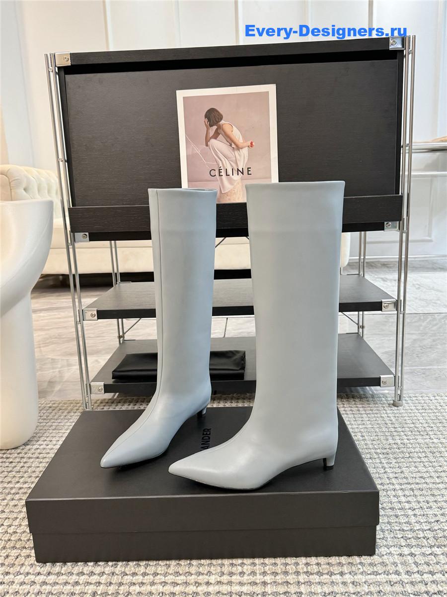 Jil Sander Kitten Heel Knee Boots