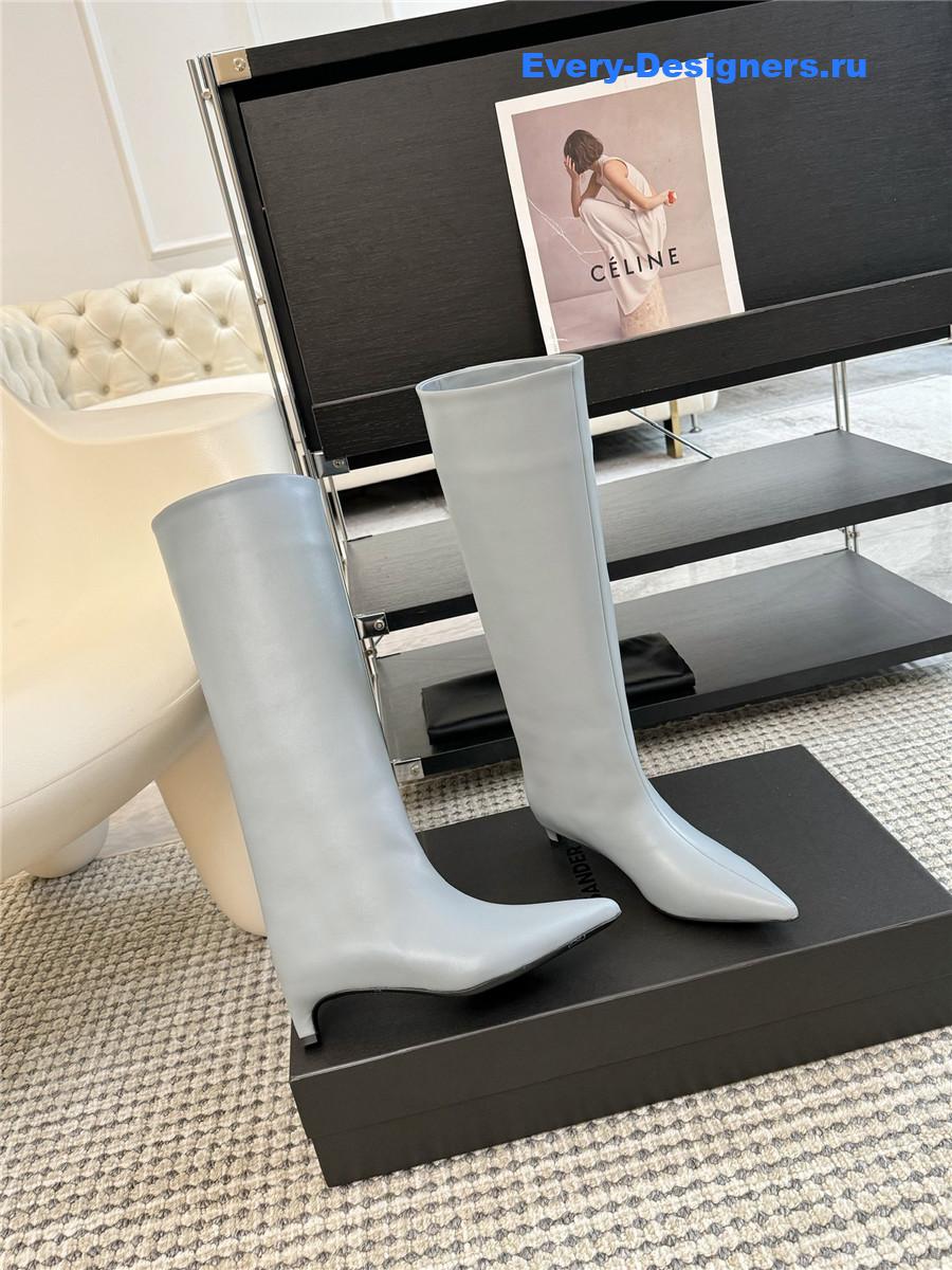 Jil Sander Kitten Heel Knee Boots