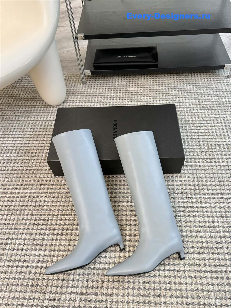 Jil Sander Kitten Heel Knee Boots