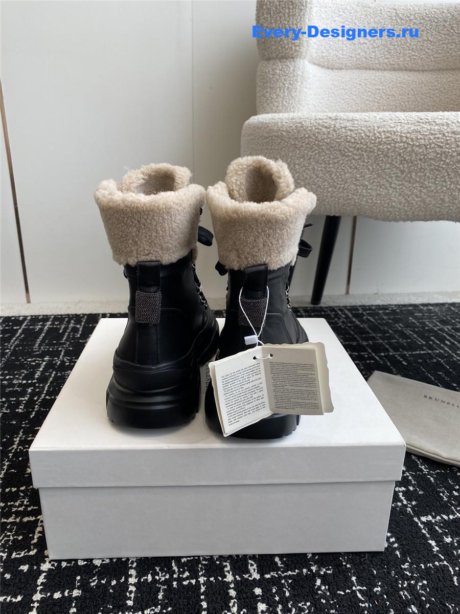 BC Black Sedue Panelled Ankle Boots