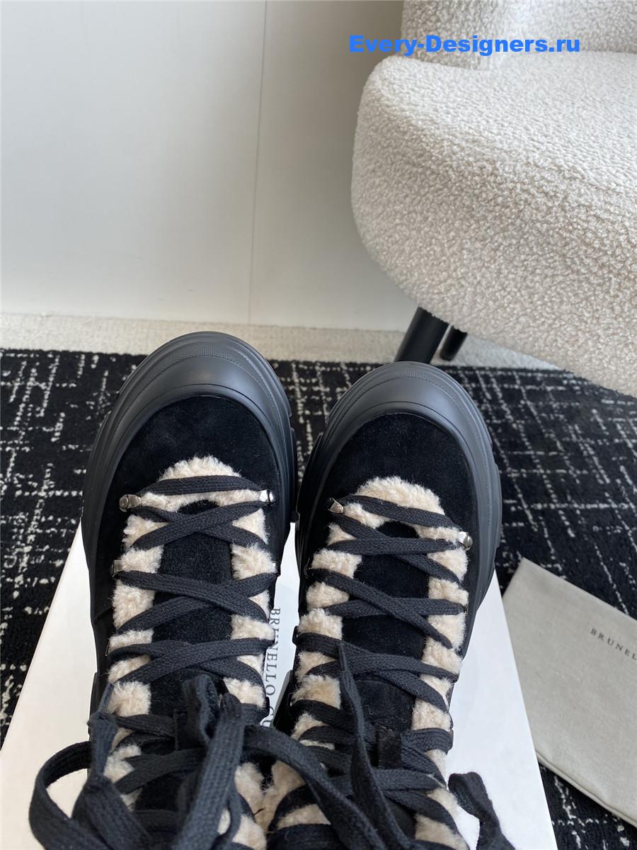 BC Black Panelled Ankle Boots