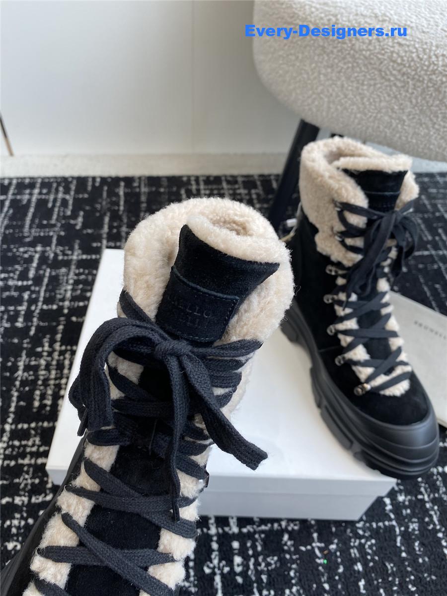 BC Black Panelled Ankle Boots