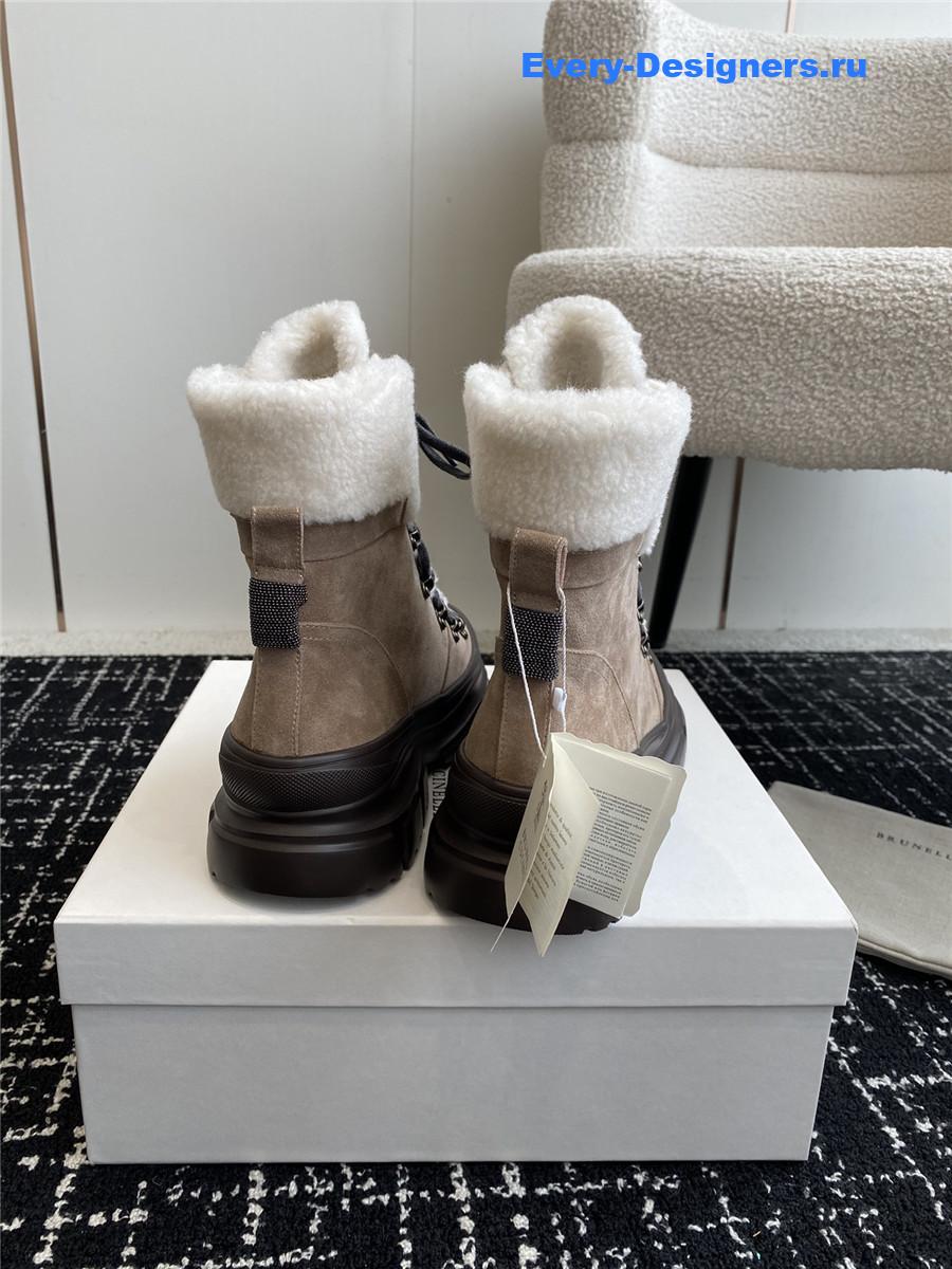 BC Brown Panelled Ankle Boots