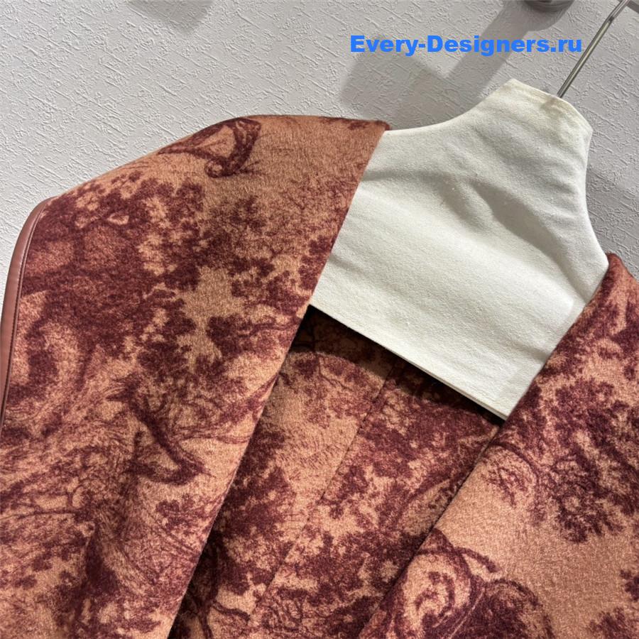 D10r hooded short wool coat