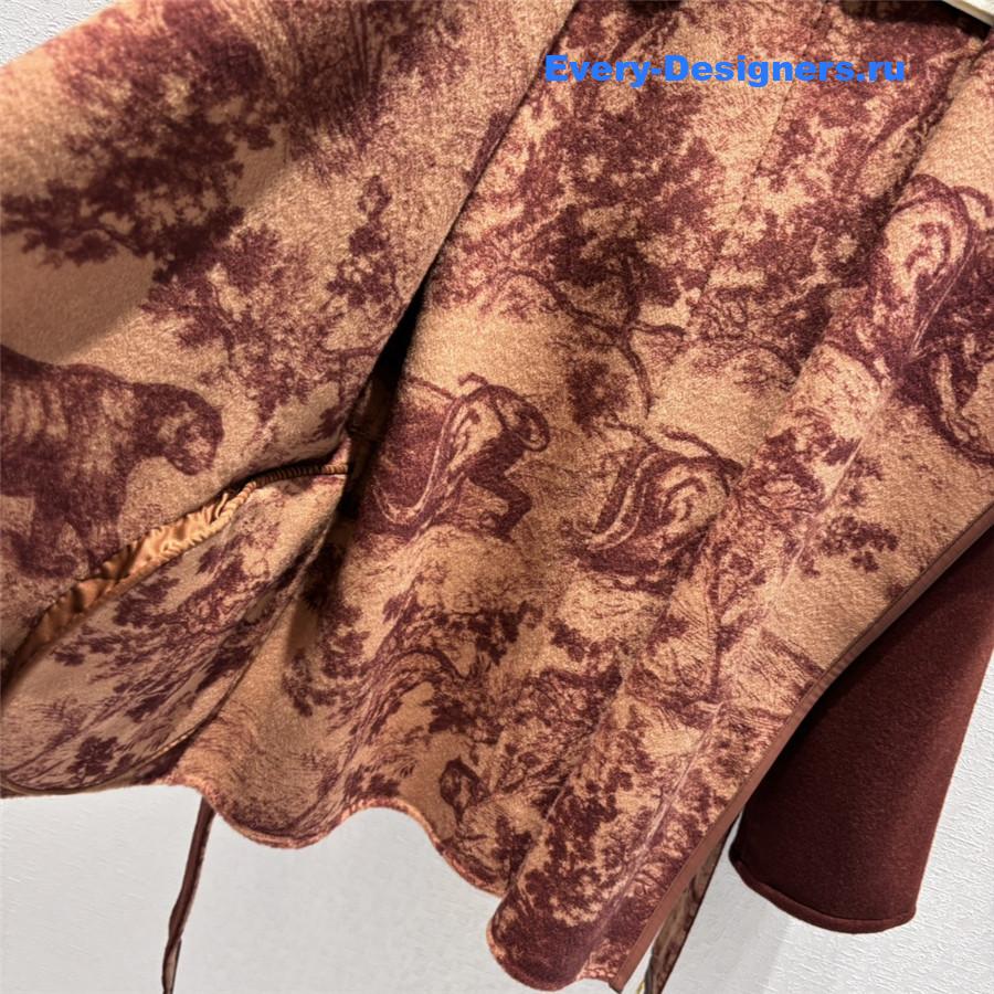 D10r hooded short wool coat