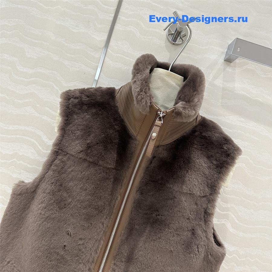 H**me5 reversible shearling vest