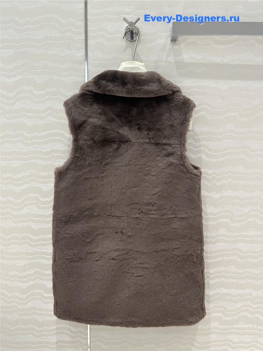 H**me5 reversible shearling vest