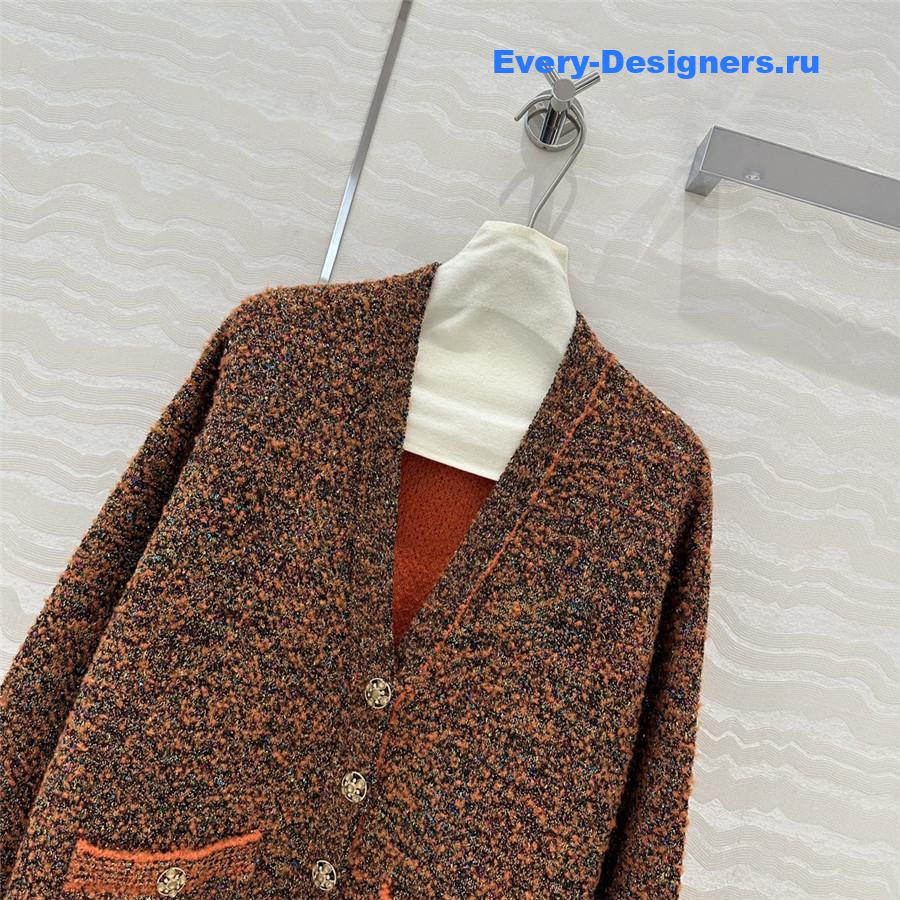 CC Iridescent Gold Yarn Cashmere Jacket