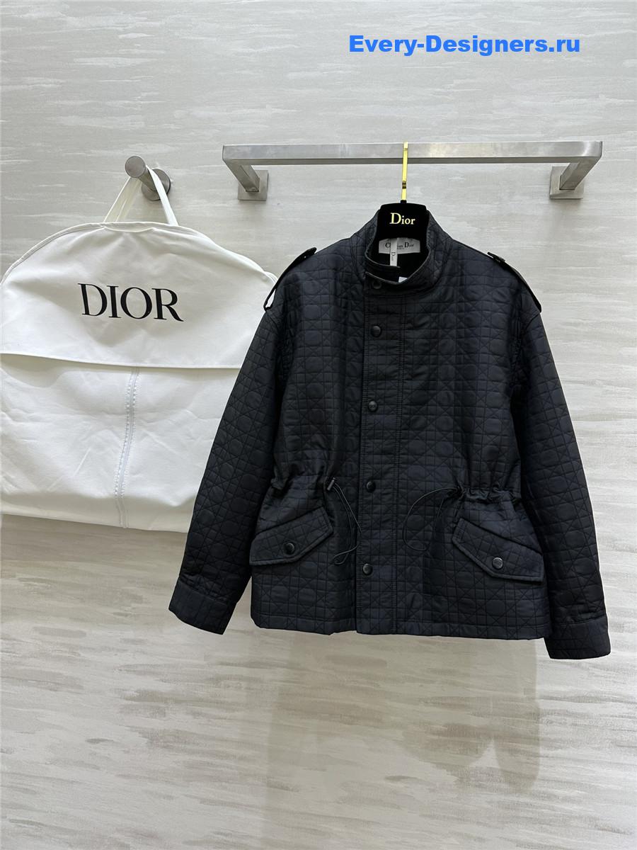 D10r drawstring waist stand collar coat