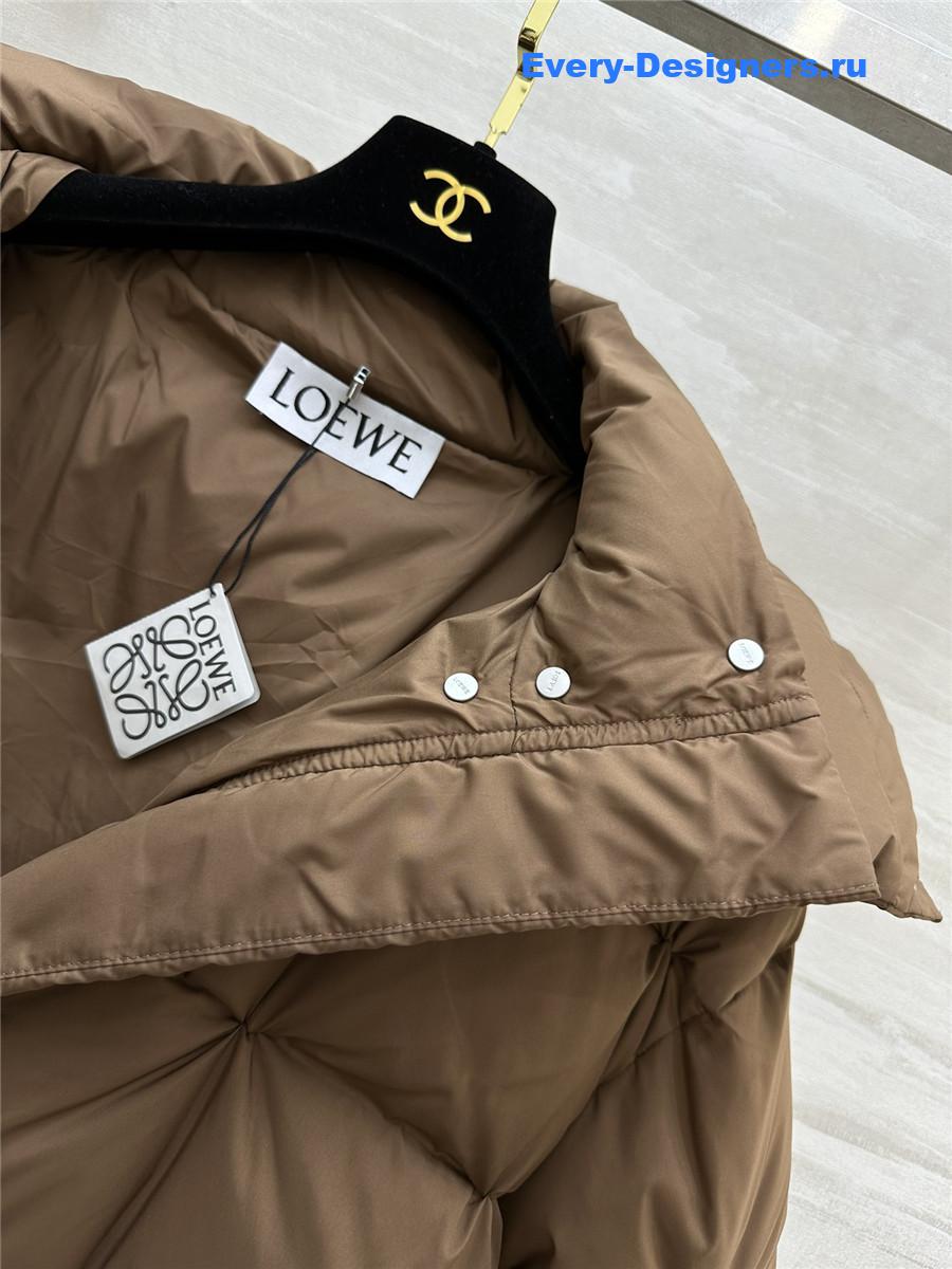 L0ew* minimalist hooded down jacket