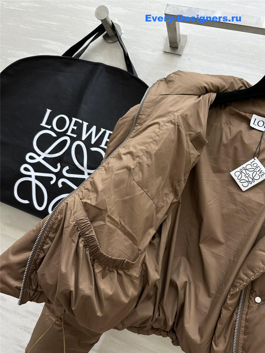 L0ew* minimalist hooded down jacket