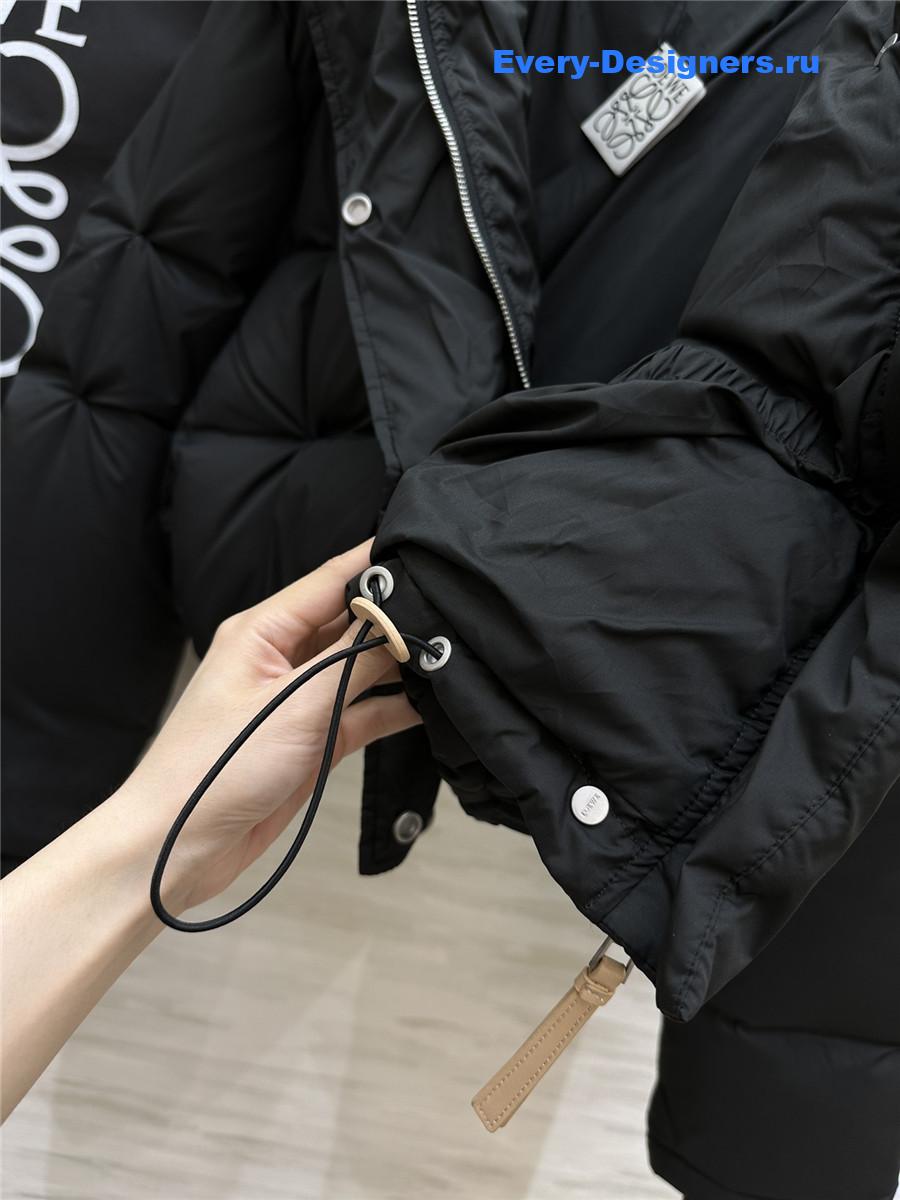 L0ew* minimalist hooded down jacket