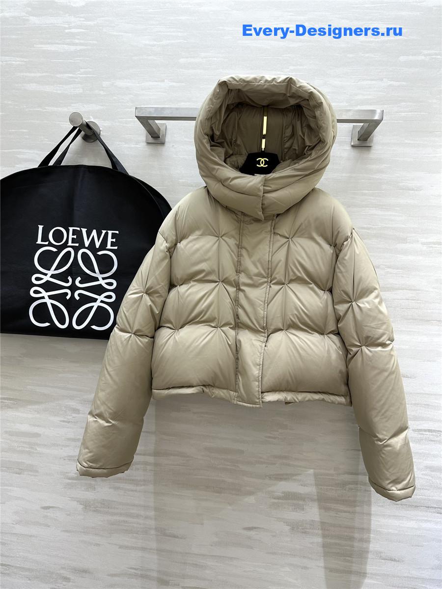 L0ew* minimalist hooded down jacket