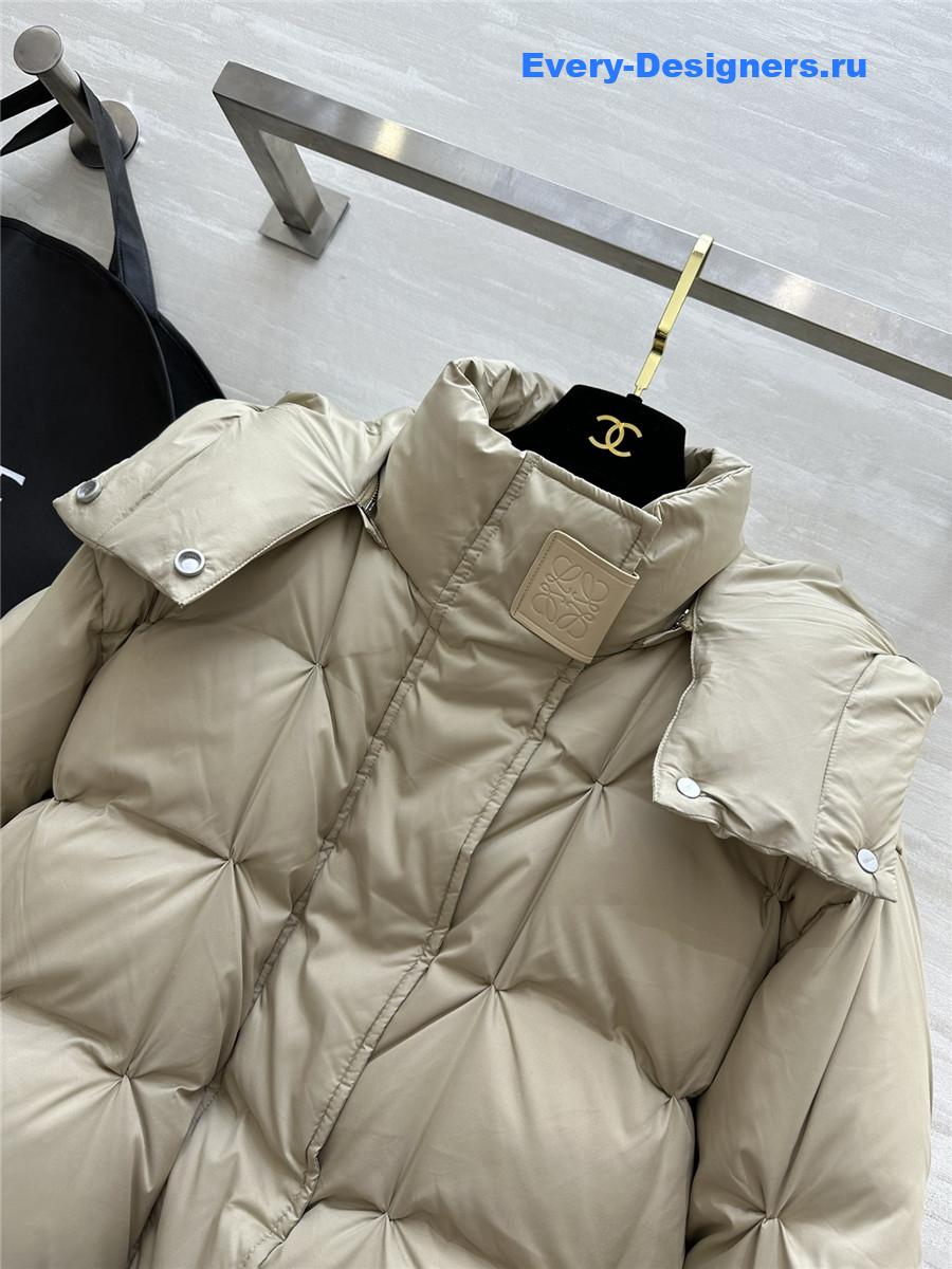 L0ew* minimalist hooded down jacket