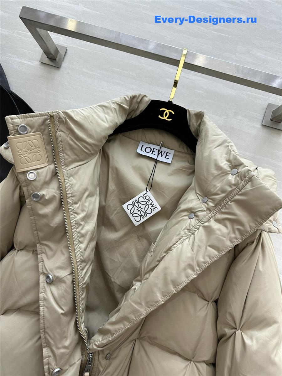 L0ew* minimalist hooded down jacket