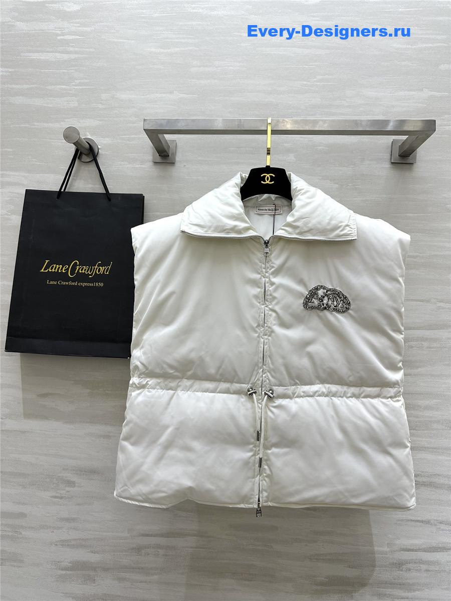 a1exa*der Mcqv*en rhinestone down vest