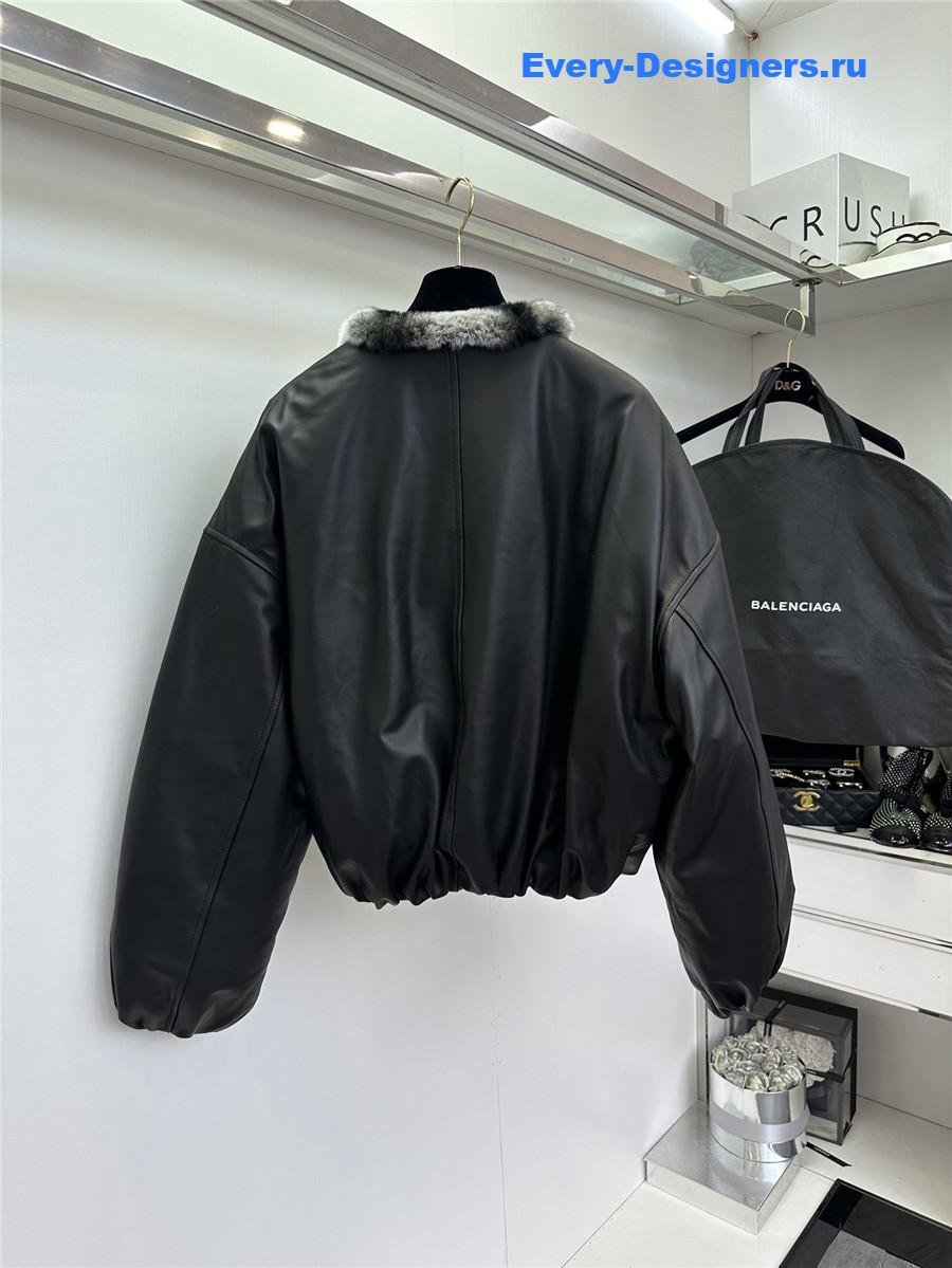 Ba1en*iaga sheepskin and goose down coat