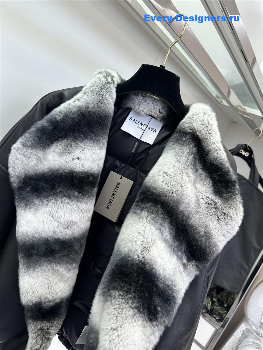 Ba1en*iaga sheepskin and goose down coat