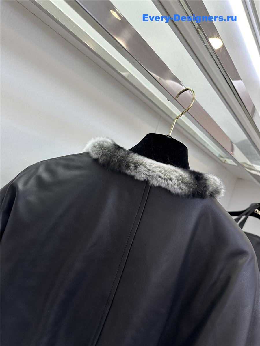 Ba1en*iaga sheepskin and goose down coat