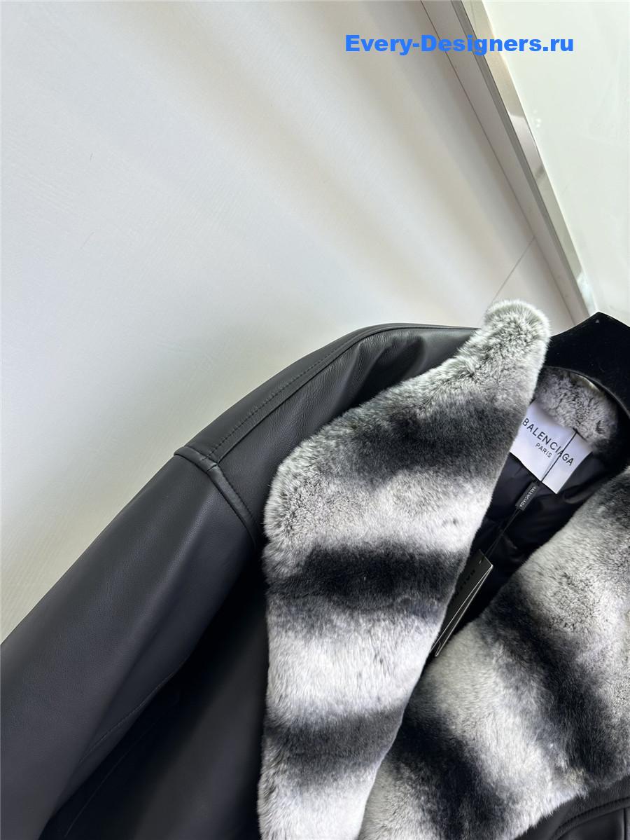 Ba1en*iaga sheepskin and goose down coat