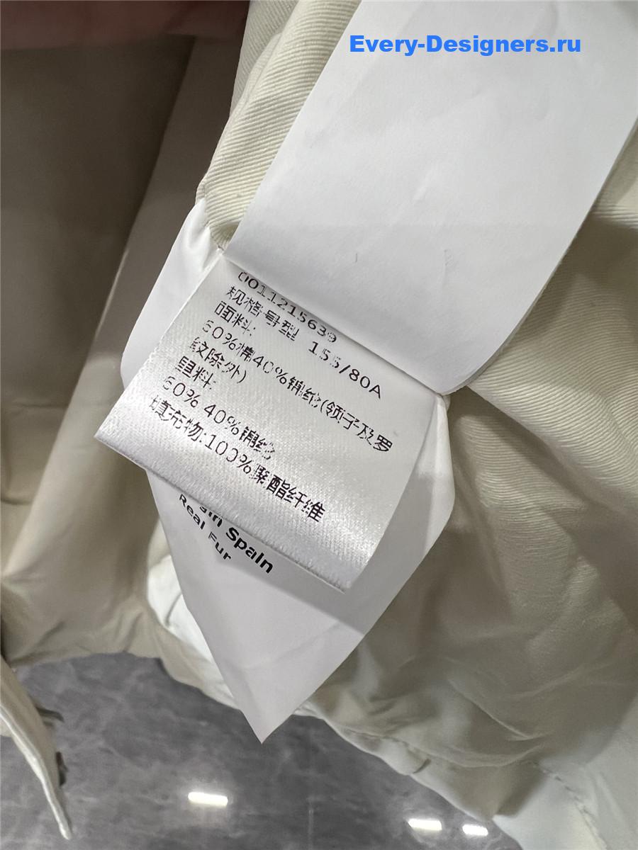 L0ew* leather buckle patchwork lambswool vest