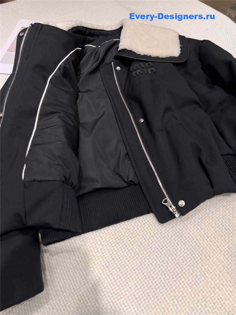 M1um1u lambswool down jacket