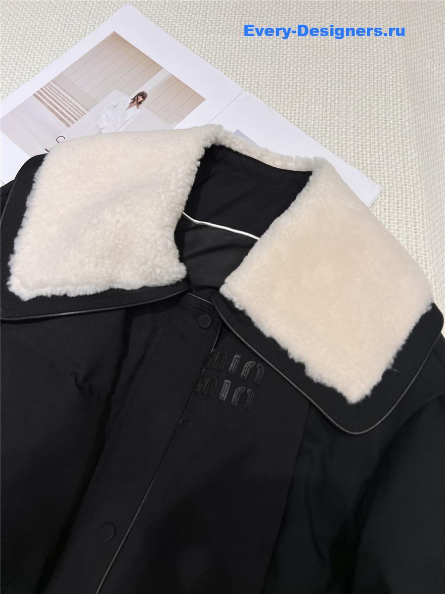 M1um1u lambswool down jacket