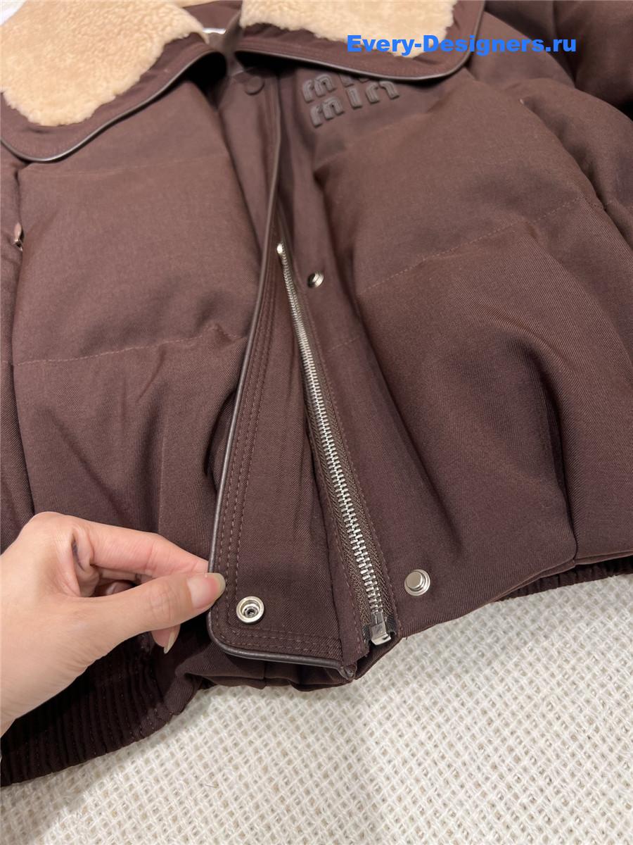 M1um1u lambswool down jacket