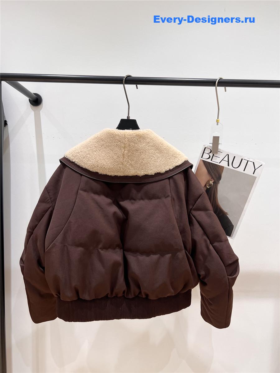 M1um1u lambswool down jacket