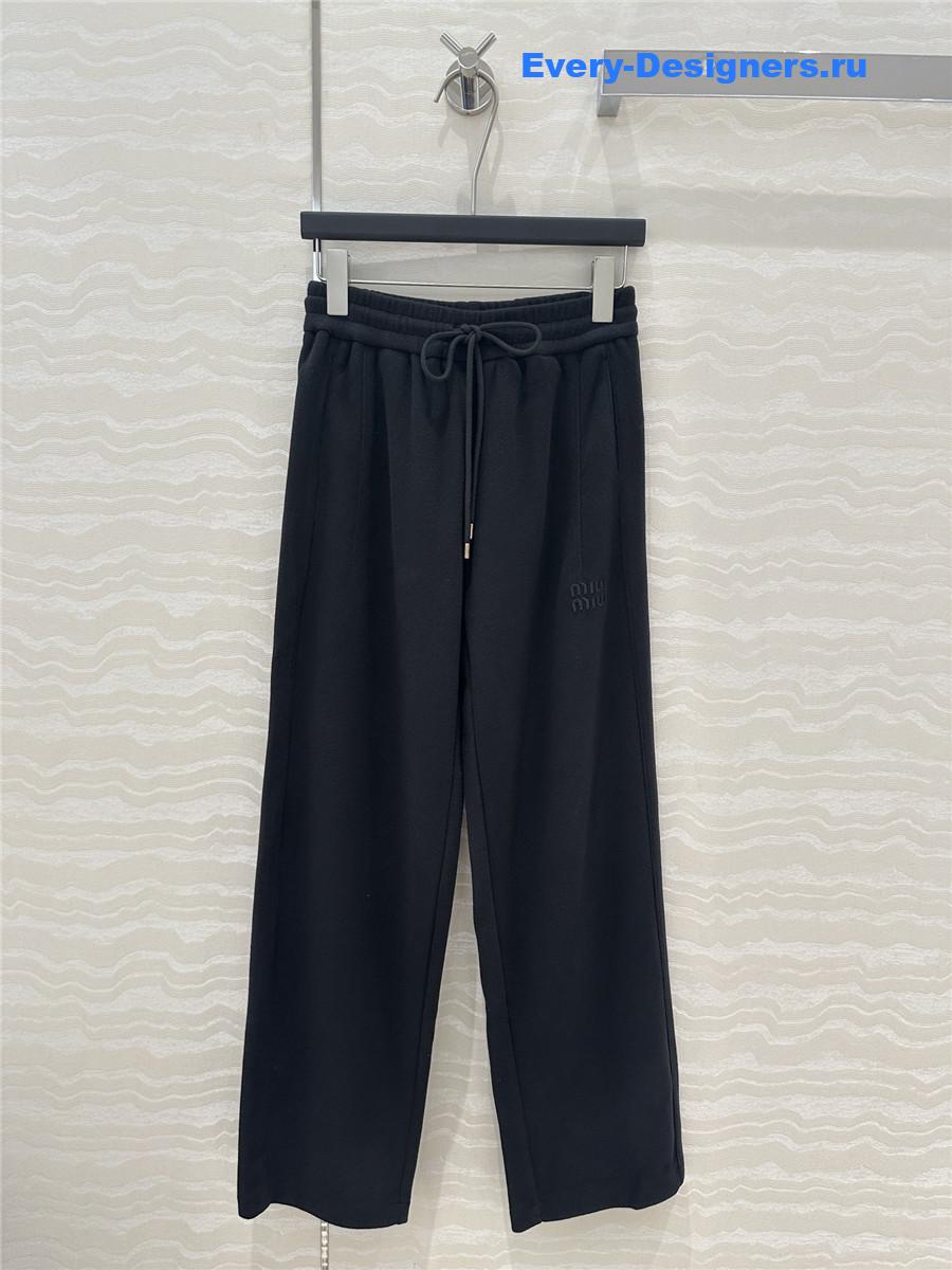 M1um1u cotton velvet straight pants