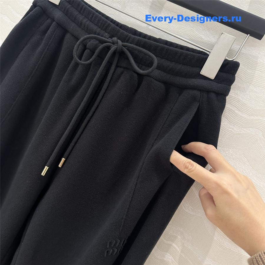 M1um1u cotton velvet straight pants