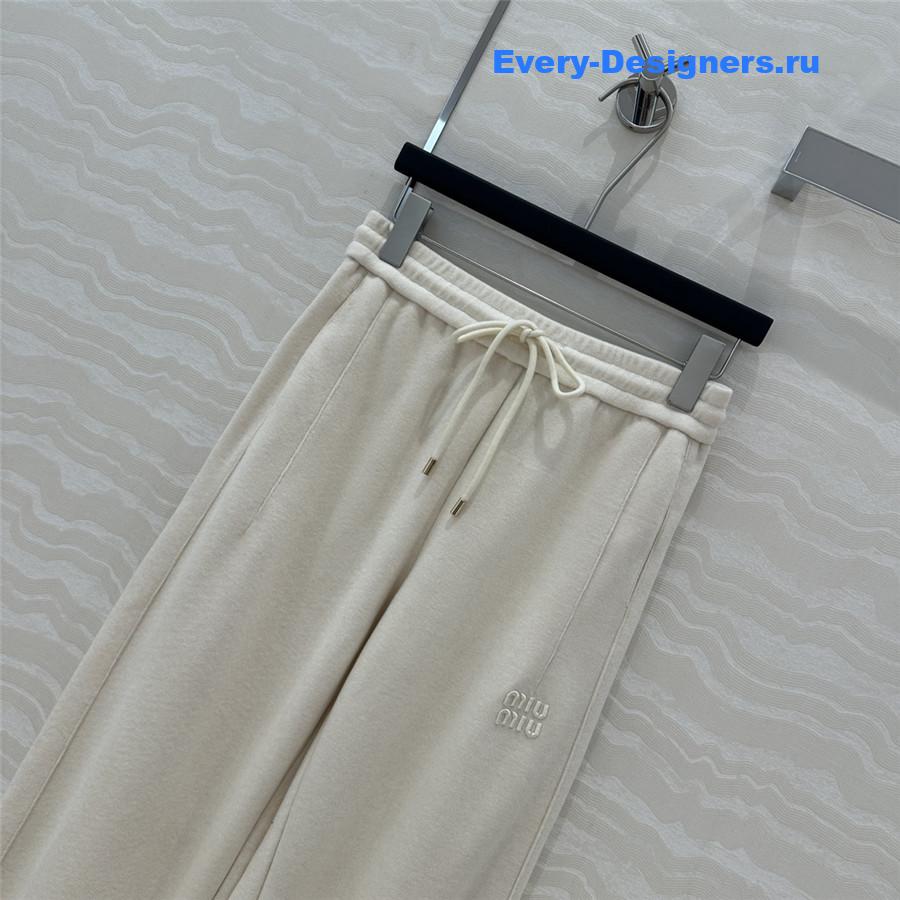 M1um1u cotton velvet straight pants