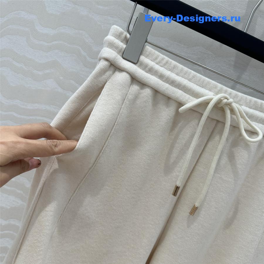 M1um1u cotton velvet straight pants