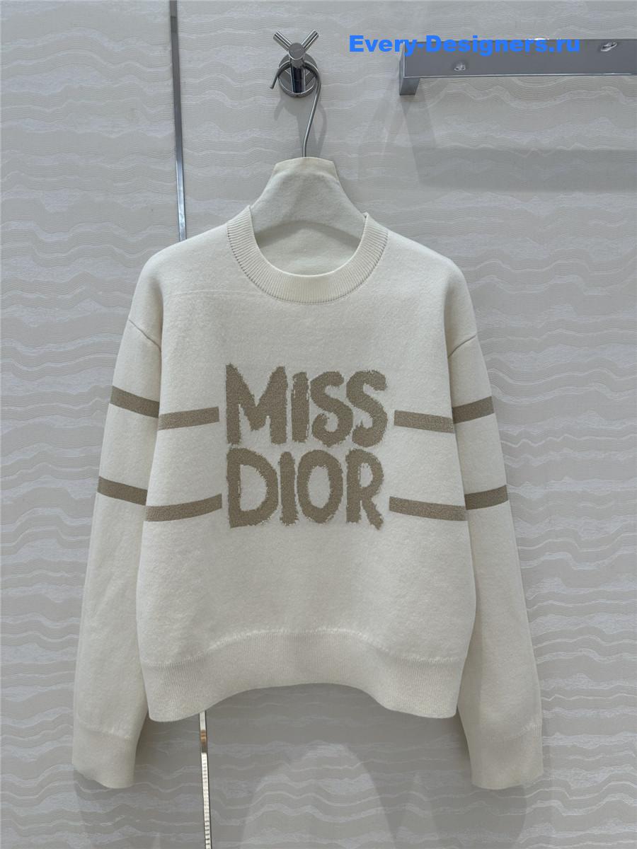 D10r graffiti motif cashmere sweater