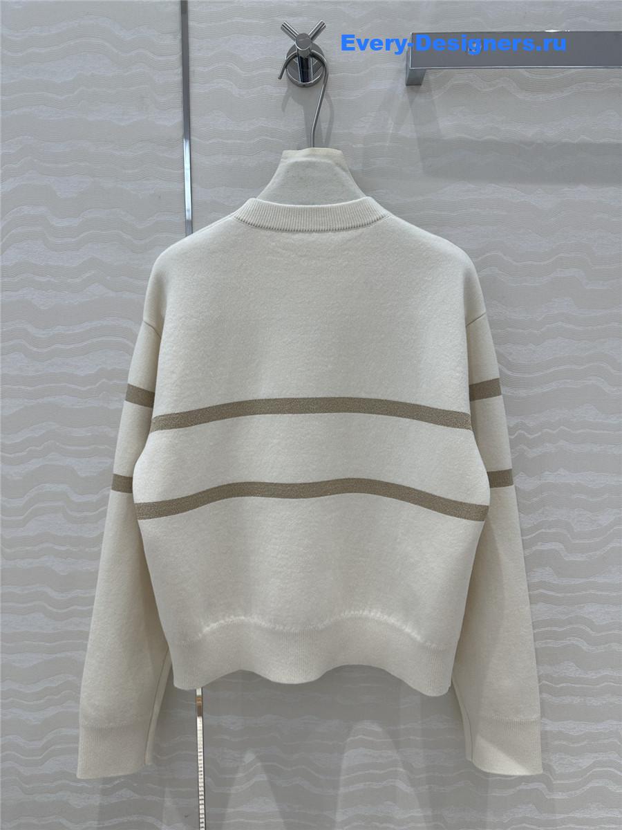 D10r graffiti motif cashmere sweater