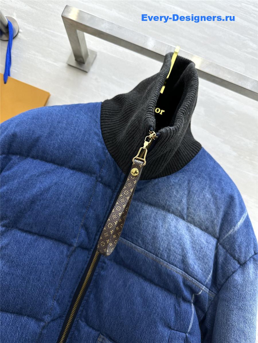 l0vis Vvtt0n lv denim jacket down coat