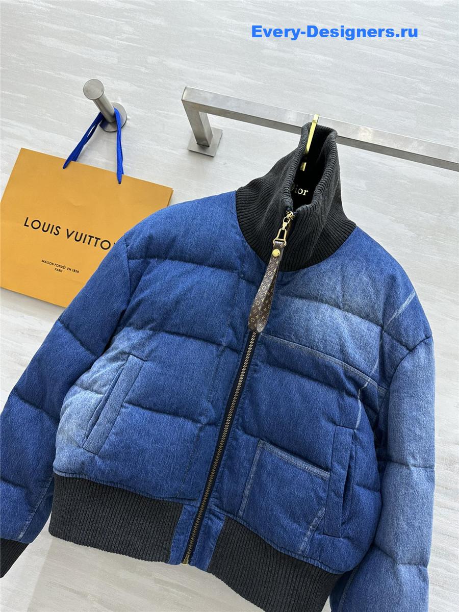 l0vis Vvtt0n lv denim jacket down coat