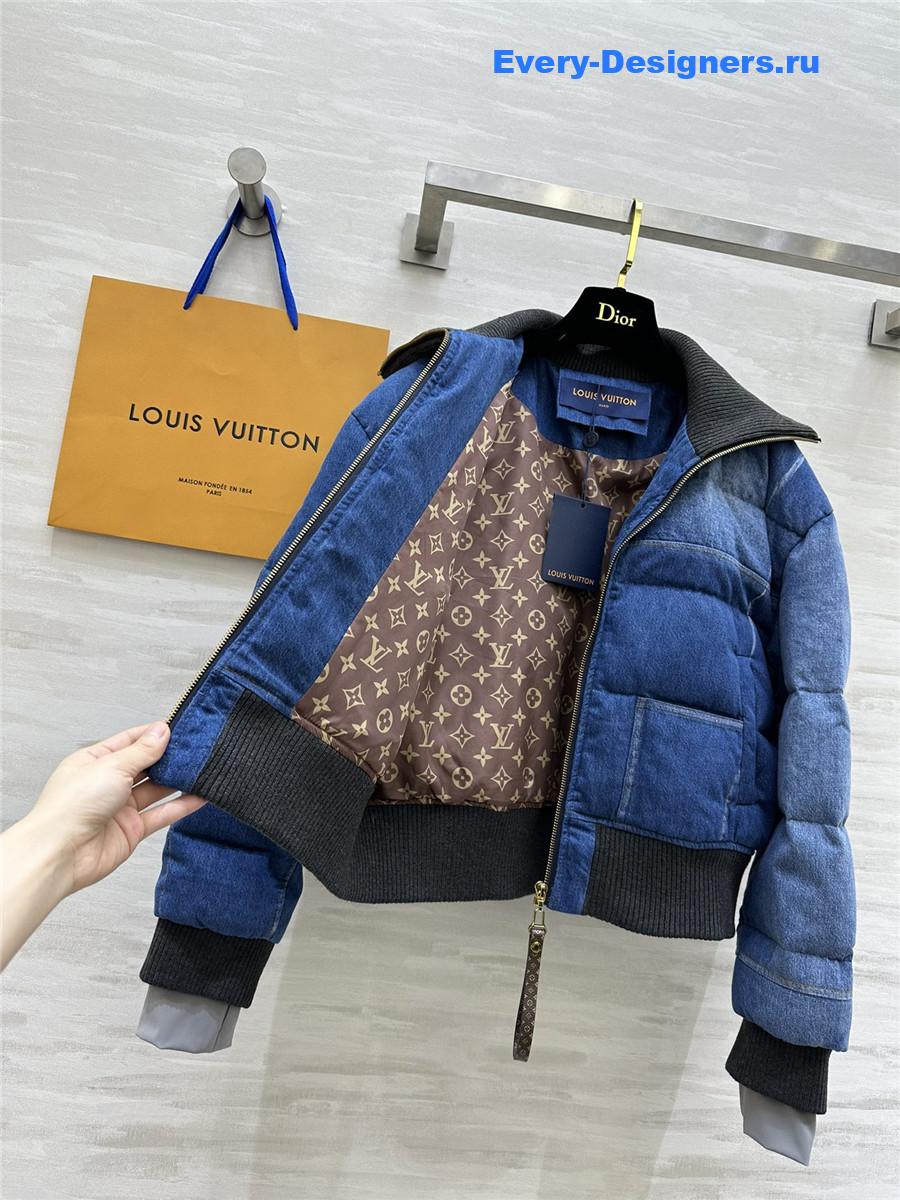 l0vis Vvtt0n lv denim jacket down coat