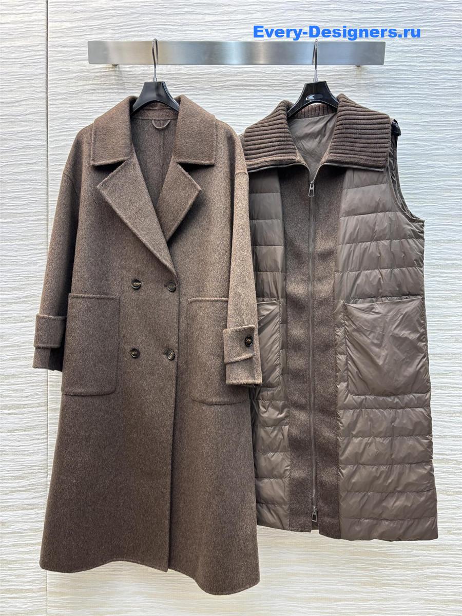 L0r0 P1ana two-piece wool coat