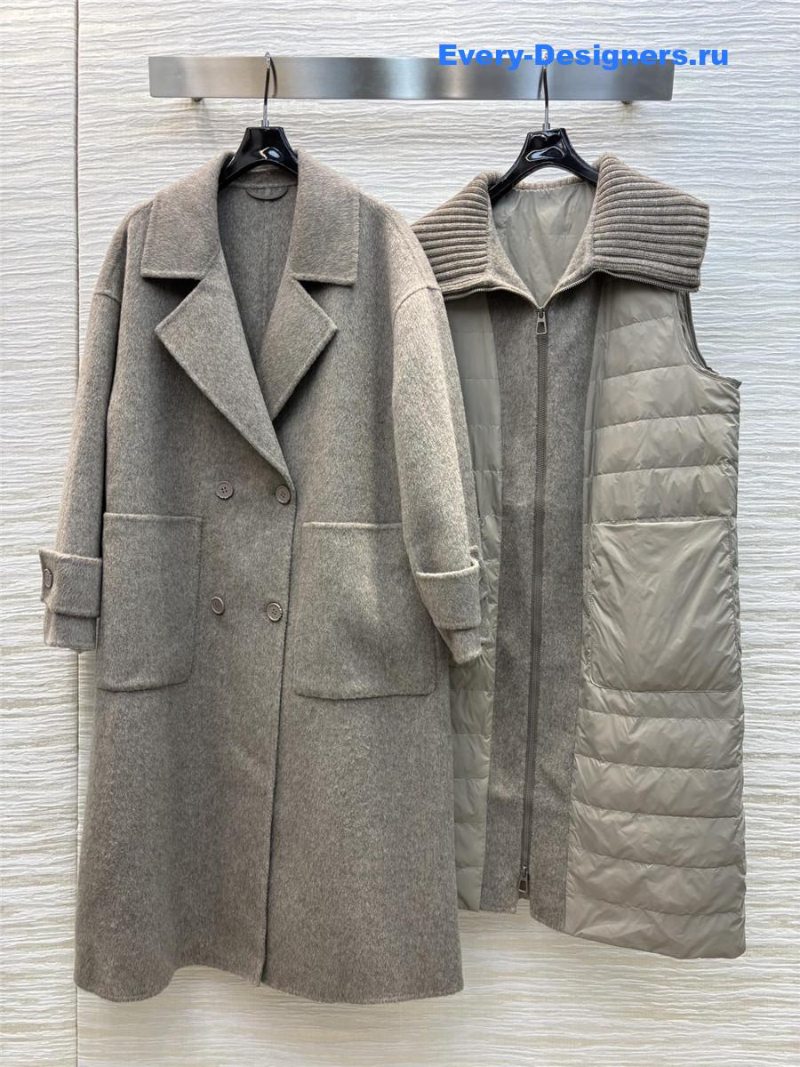 L0r0 P1ana two-piece wool coat