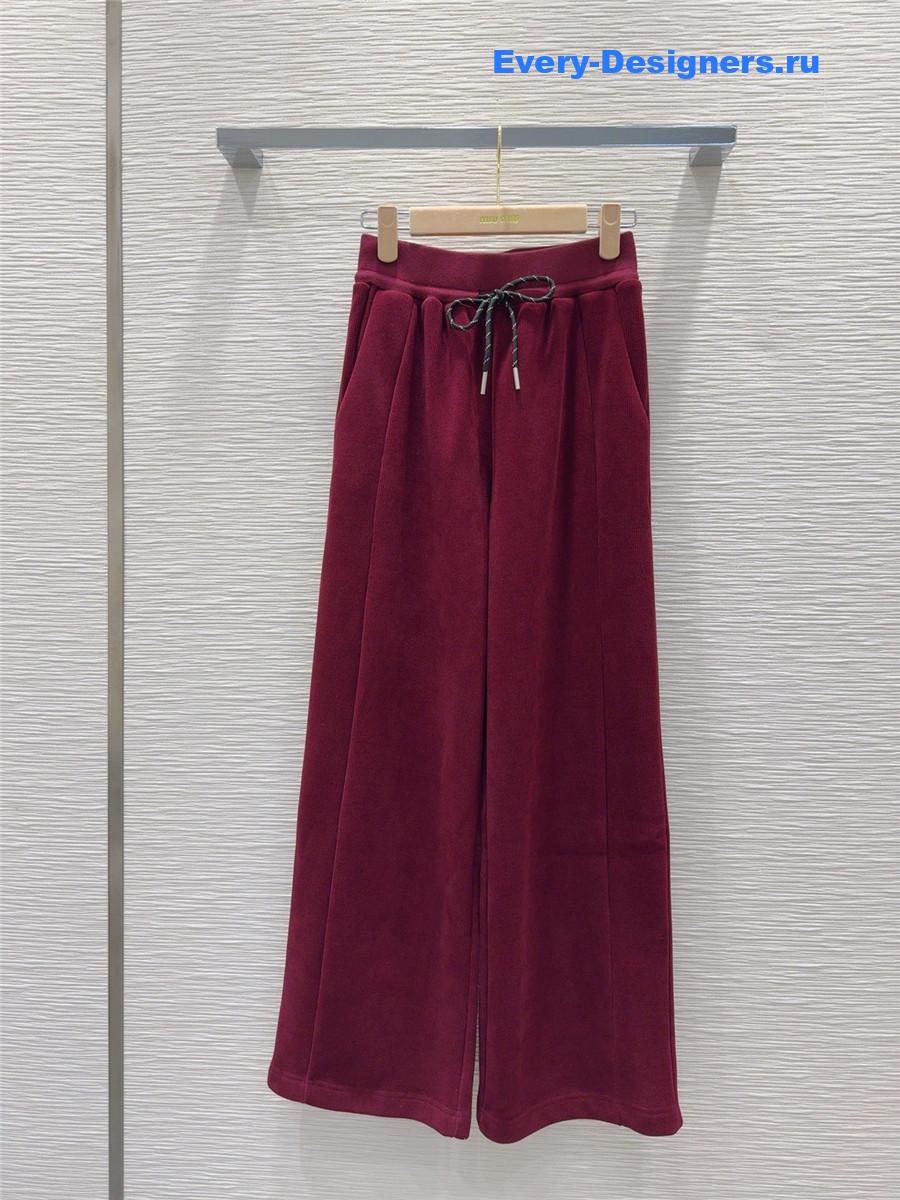 M1um1u new wide-leg trousers