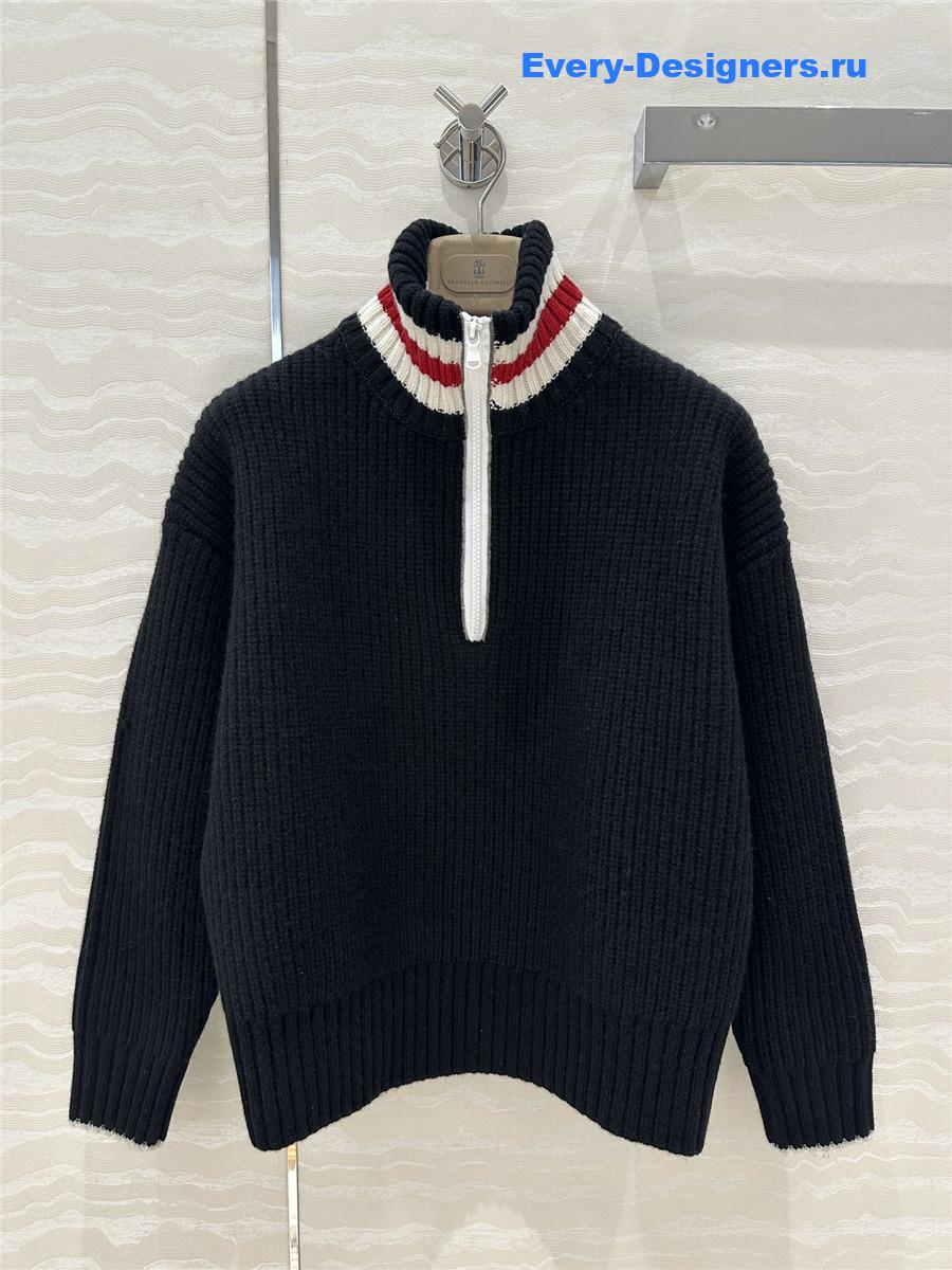 BC Cashmere Half-Zip Turtleneck Sweater