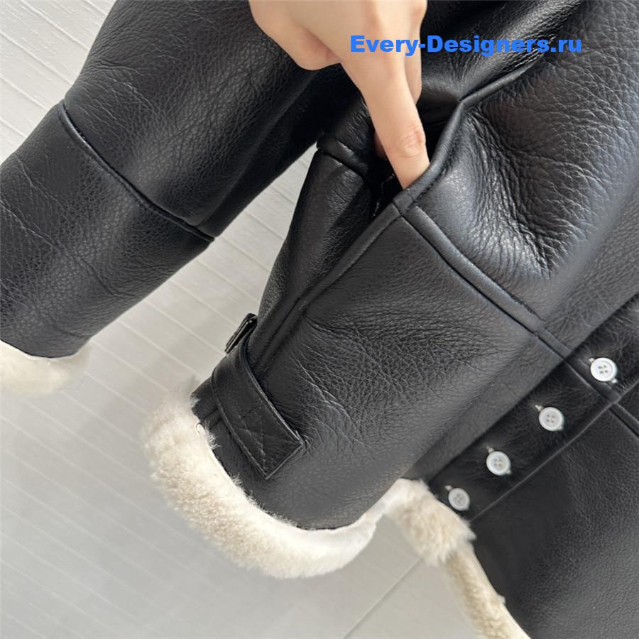 L0ew* fur casual jacket